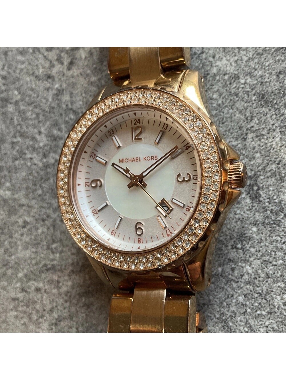 Michael Kors Madison Womens Watch MK5403 Rose Gold Tone Case And Band Bin R